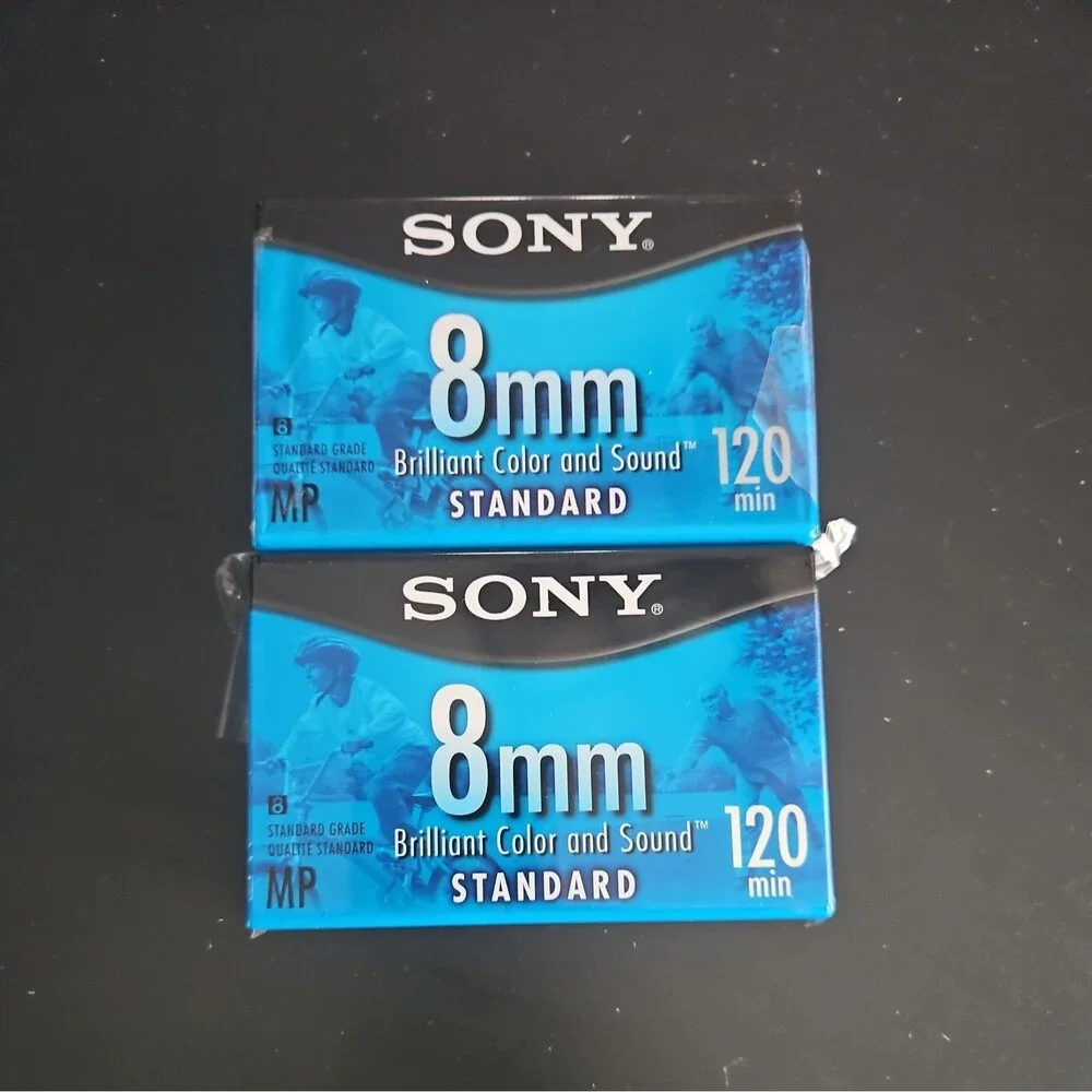 Sony P6-120MPL 120 Min 8mm Standard Video Cassette New Sealed x2